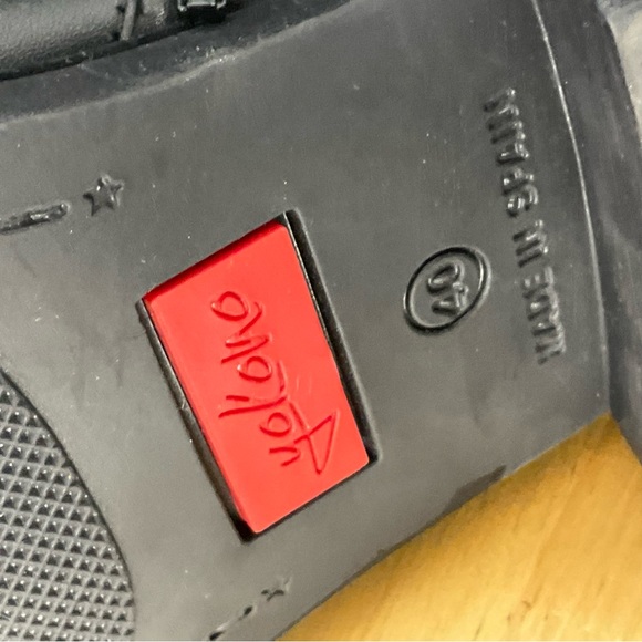 Yokono Boots Womens Leather Black Biker Riding High Tall Moto Size 9.5 NWT - Picture 5 of 11